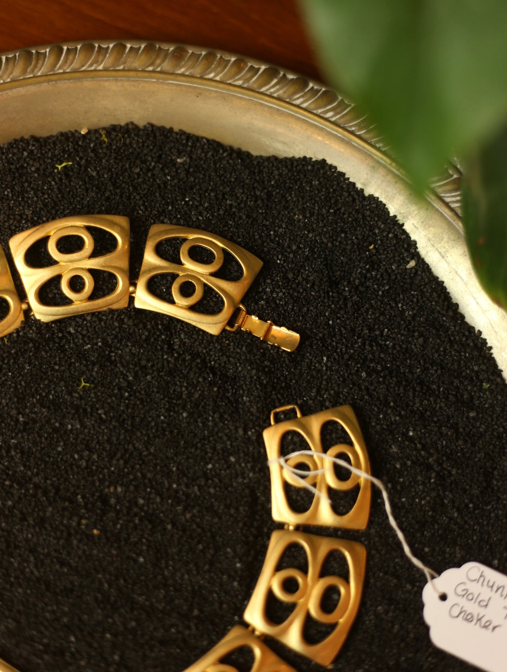Gold Tone Statement Choker