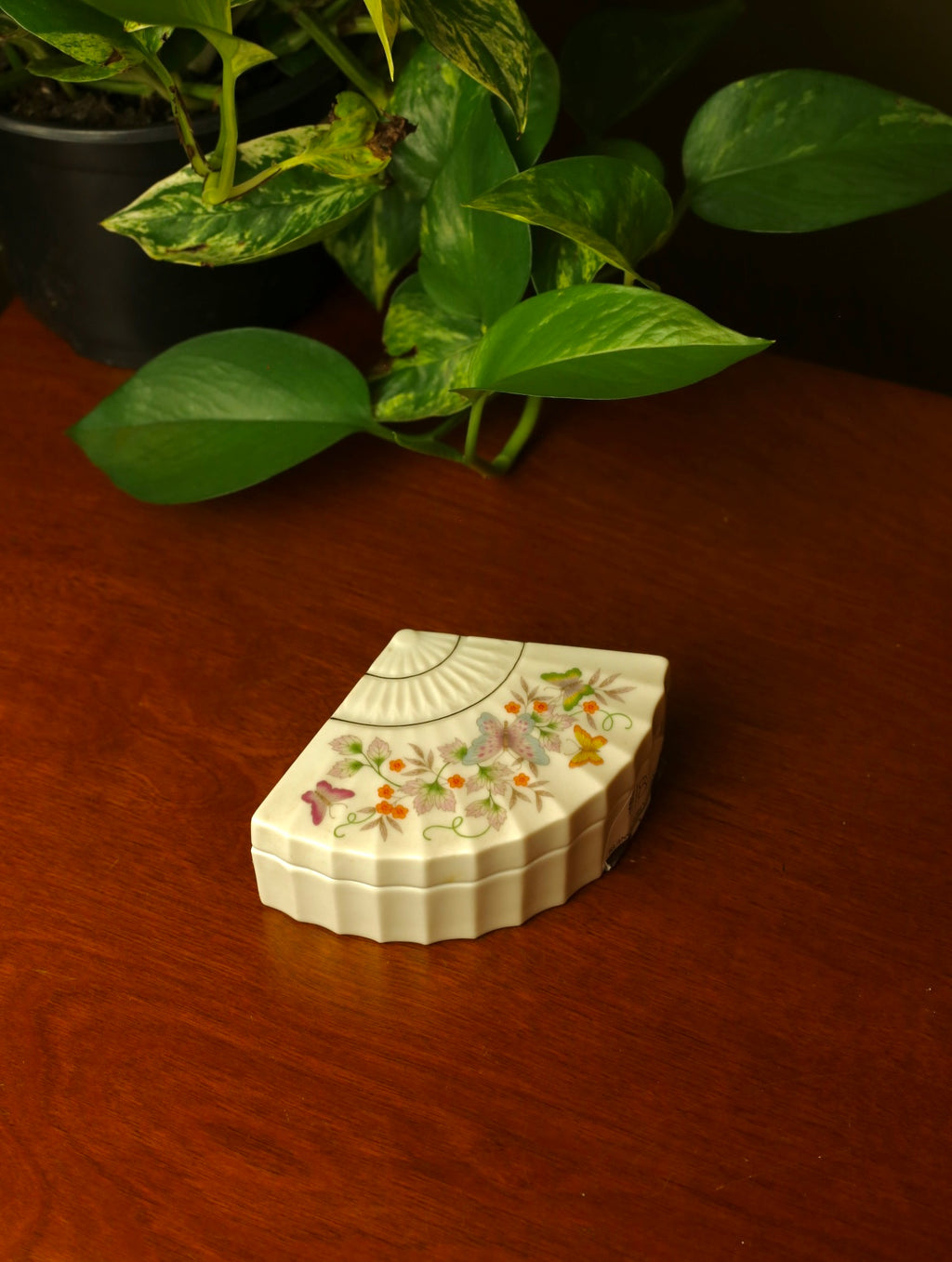 Avon Porcelain Butterfly Jewelry Box