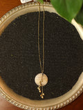 Abalone Gold Tone Necklace