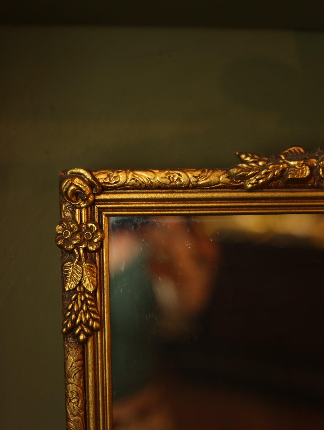 Vintage Gold Gilt Wood Mirror