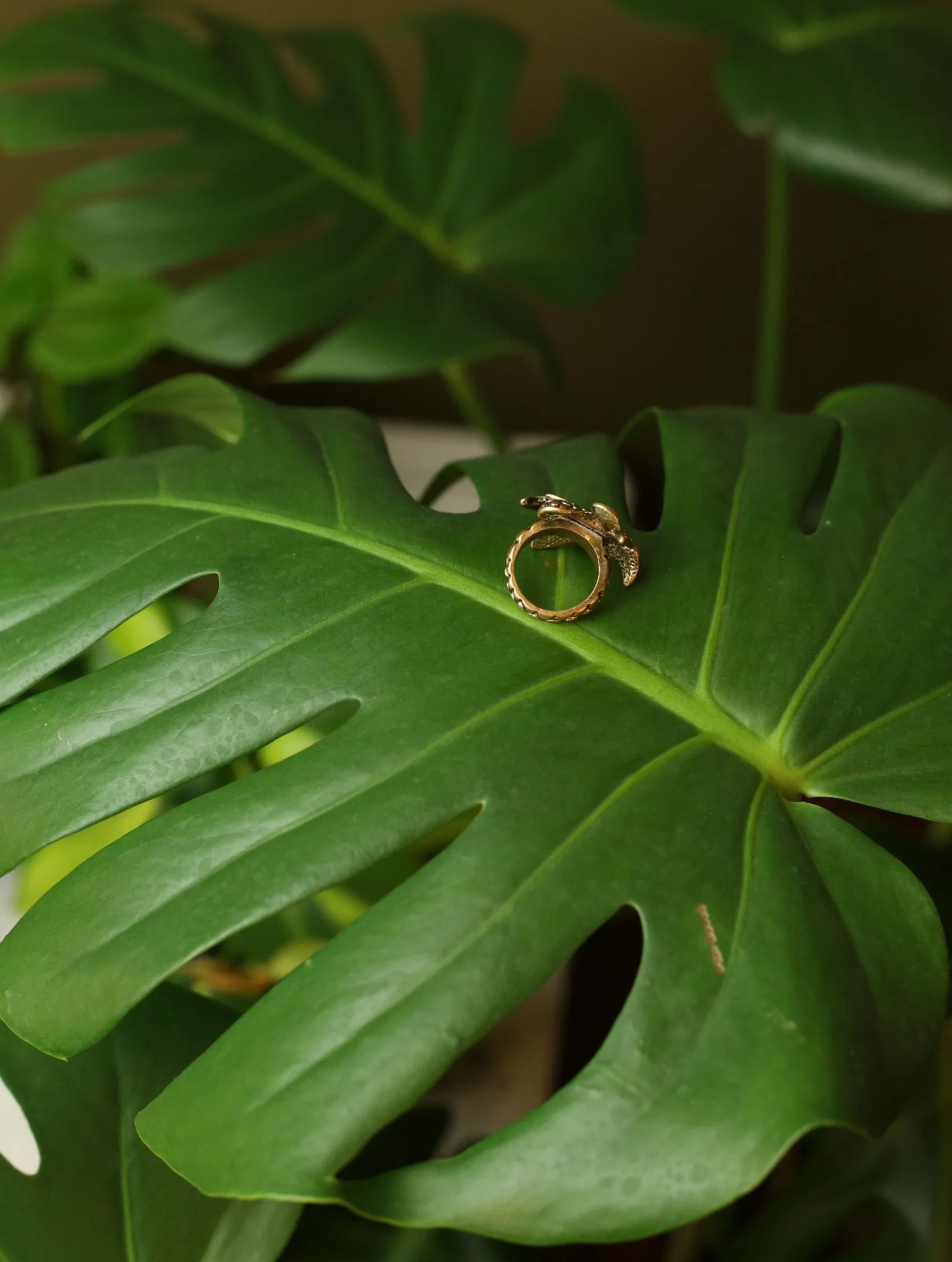Abstract Flower Ring Size 5