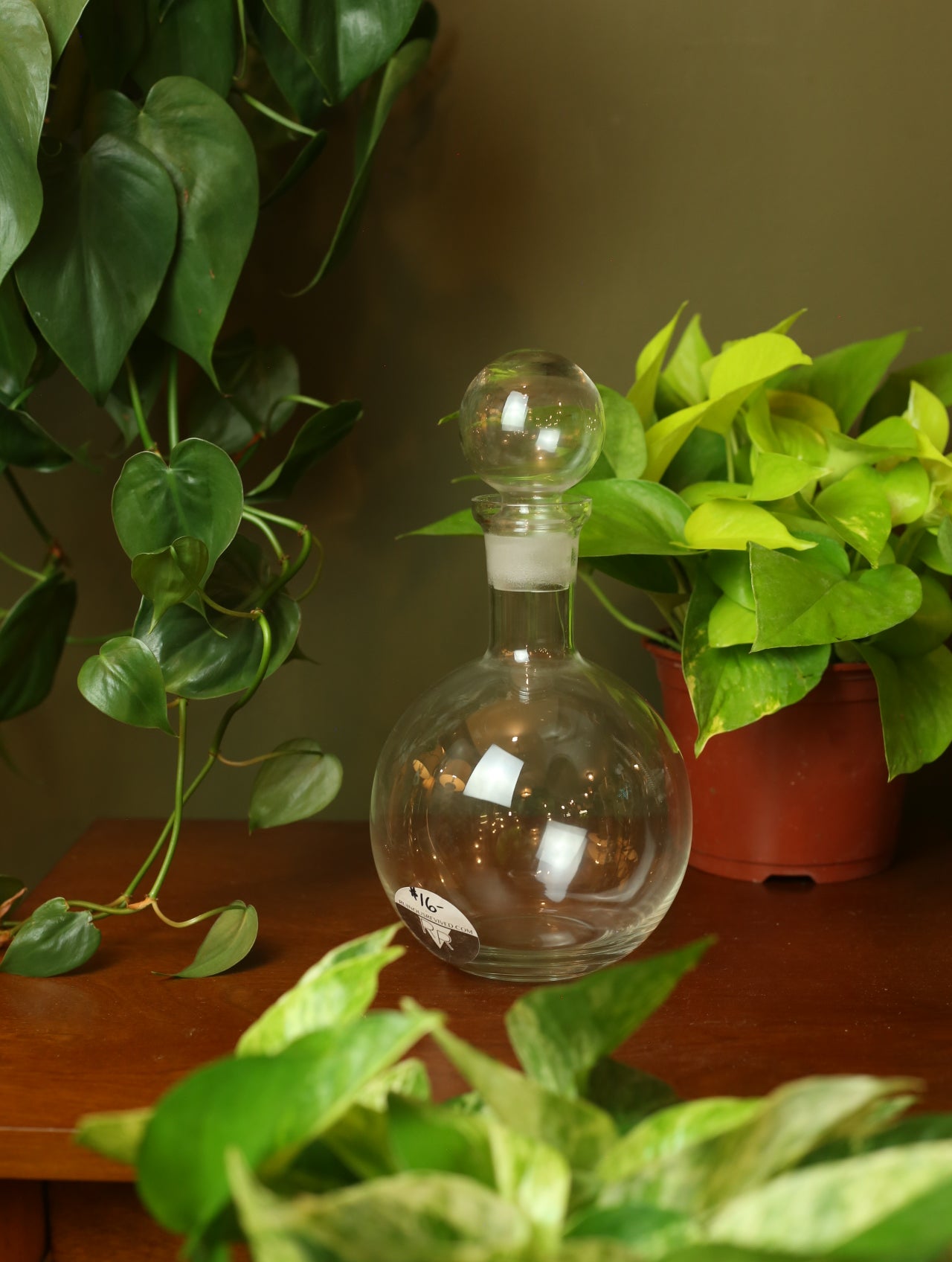 Glass Bubble Modernist Decanter