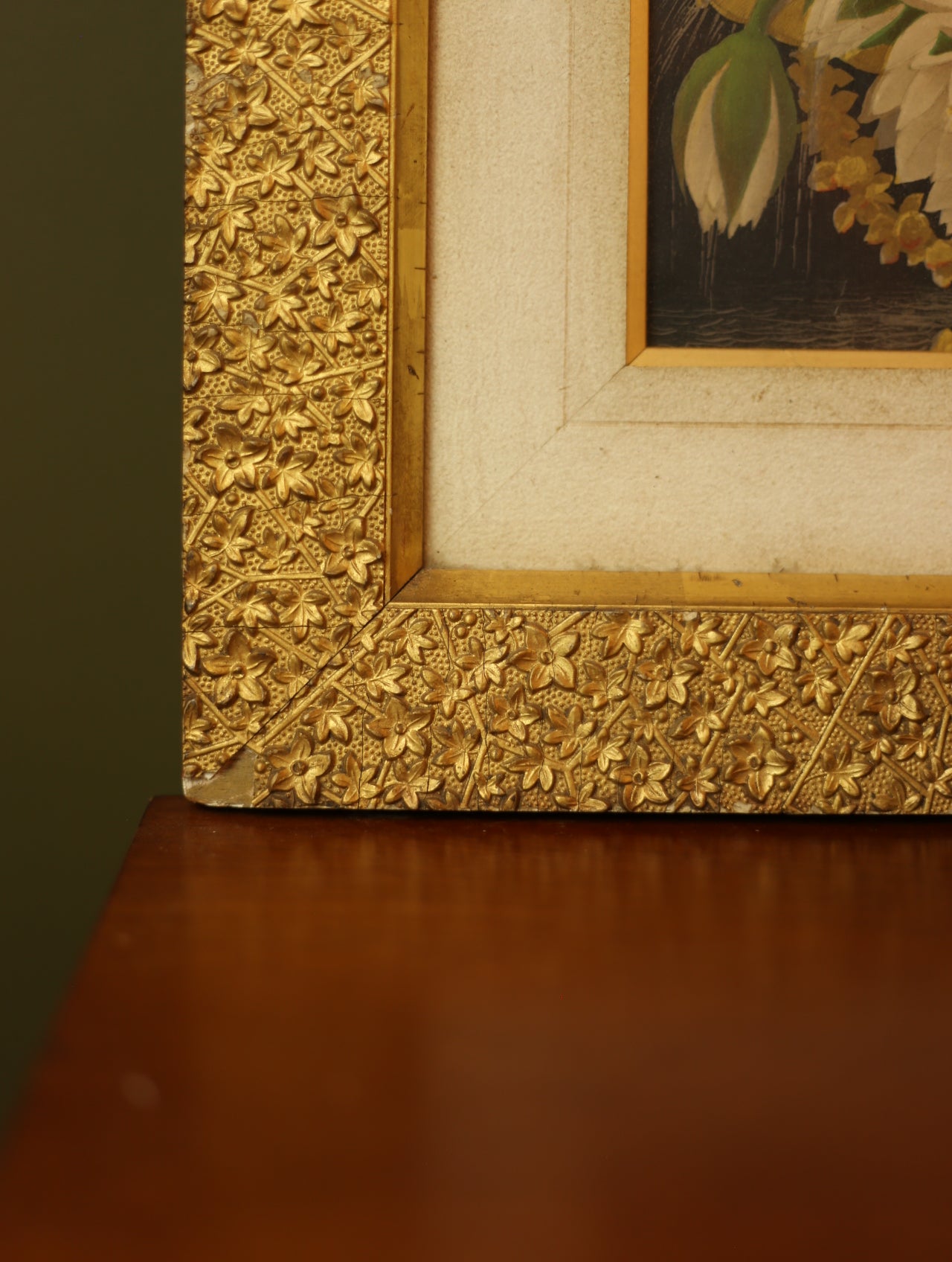 Vintage Waterlily Print Frames