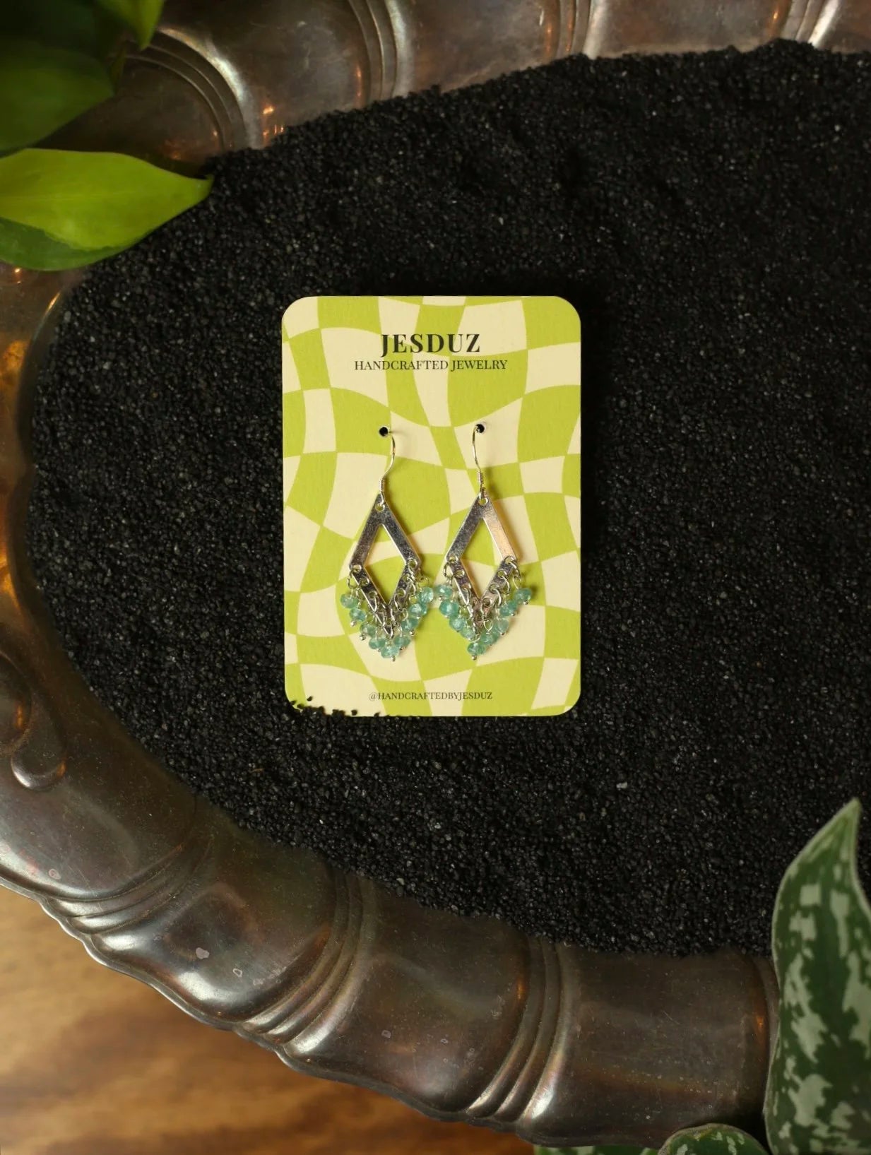 Apatite Silver Earrings
