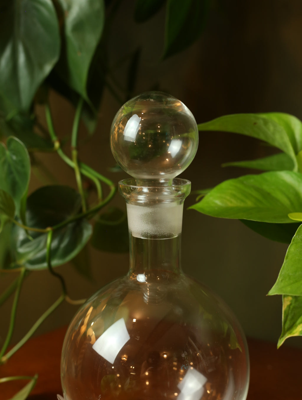 Glass Bubble Modernist Decanter