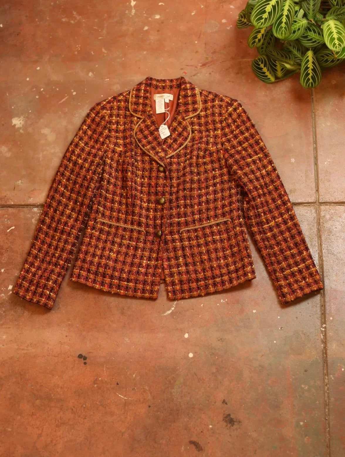 Raspberry Tweed Jacket