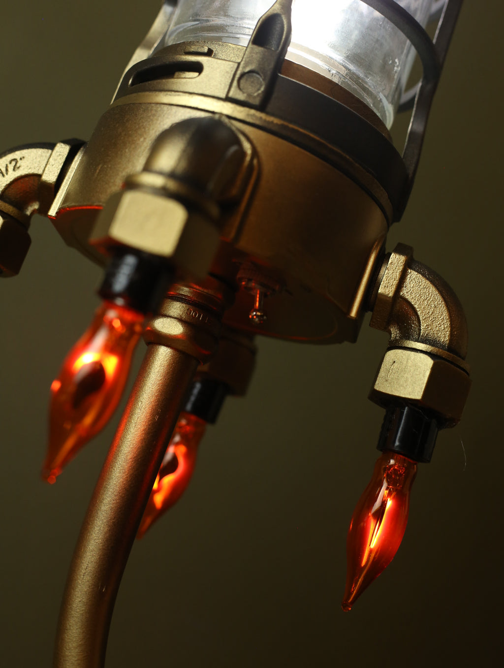 Brass Rocket Lamp