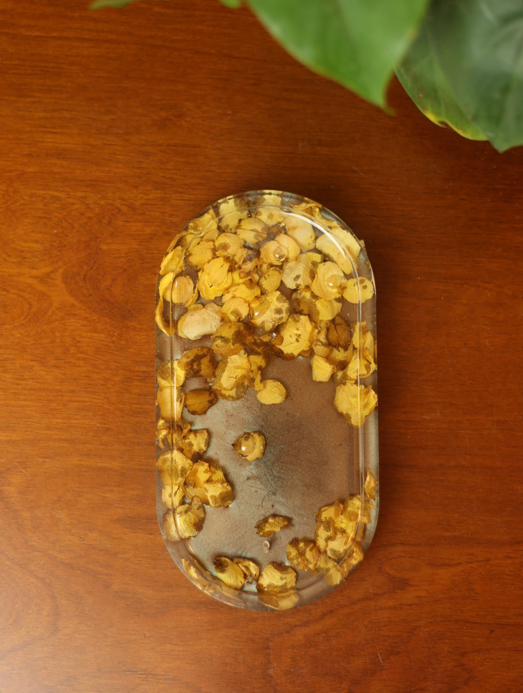 Yellow Petal Resin Incense Holder