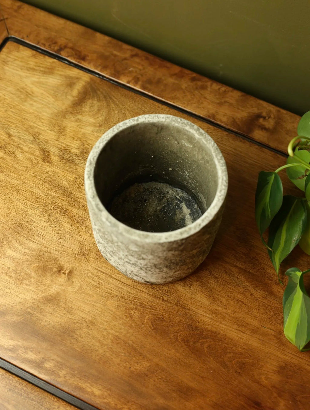 Weathered Concrete Plant Pot - 4 inch