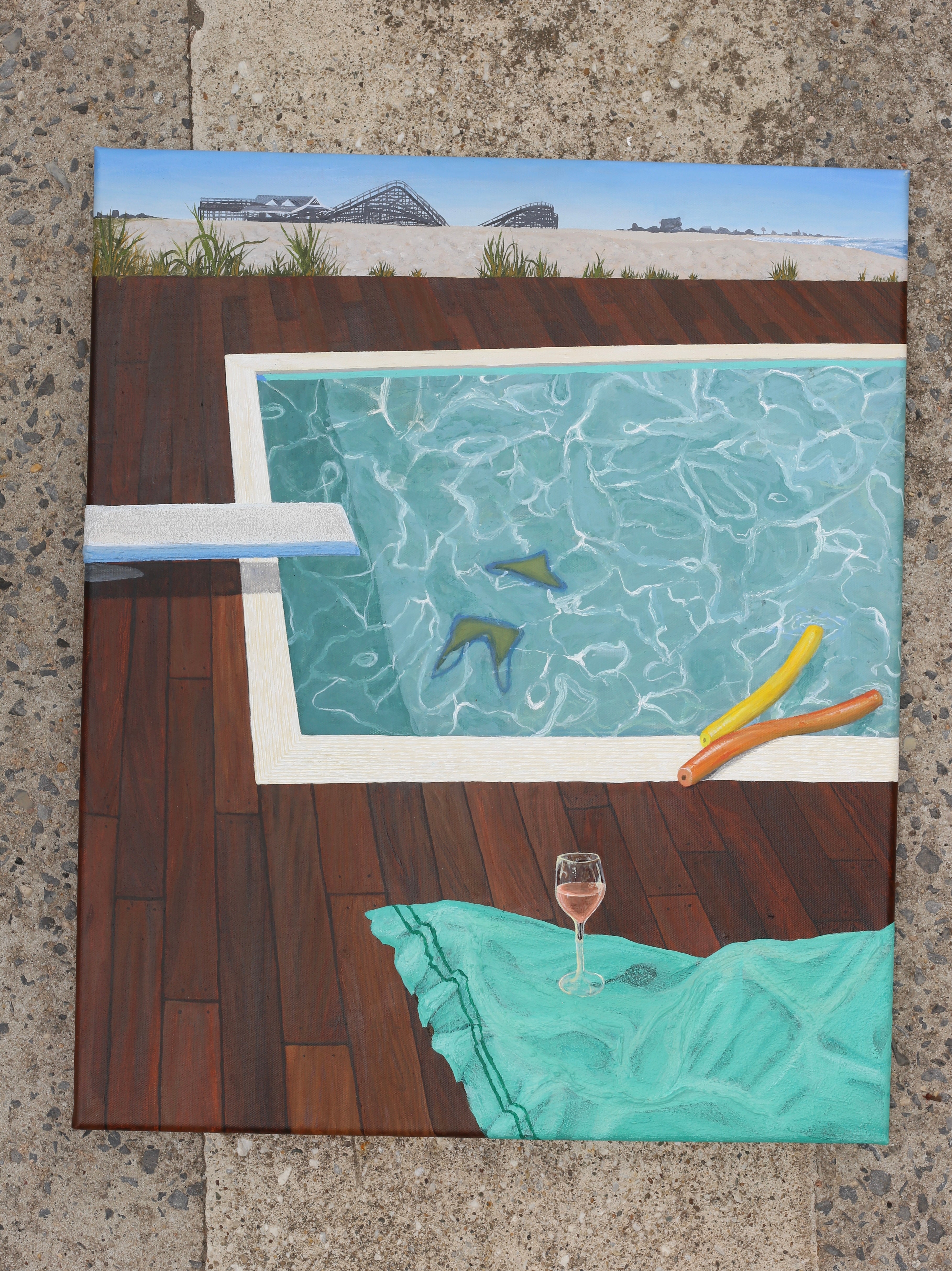 Might as Well Jump In Original Painting by Jess Howe