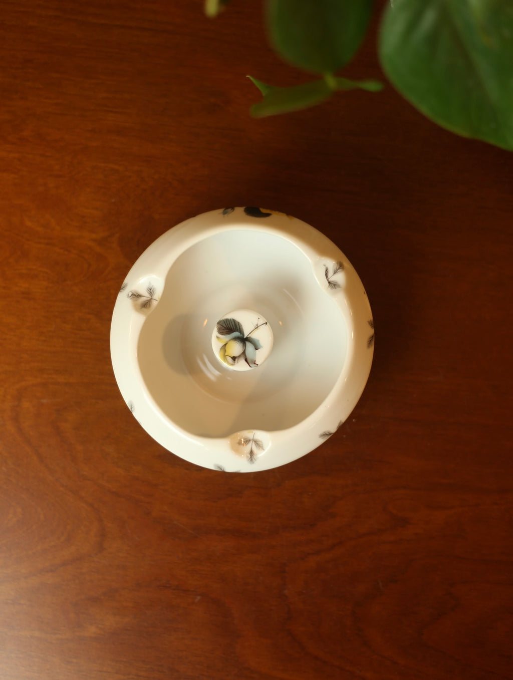 Vintage Floral Porcelain ashtray