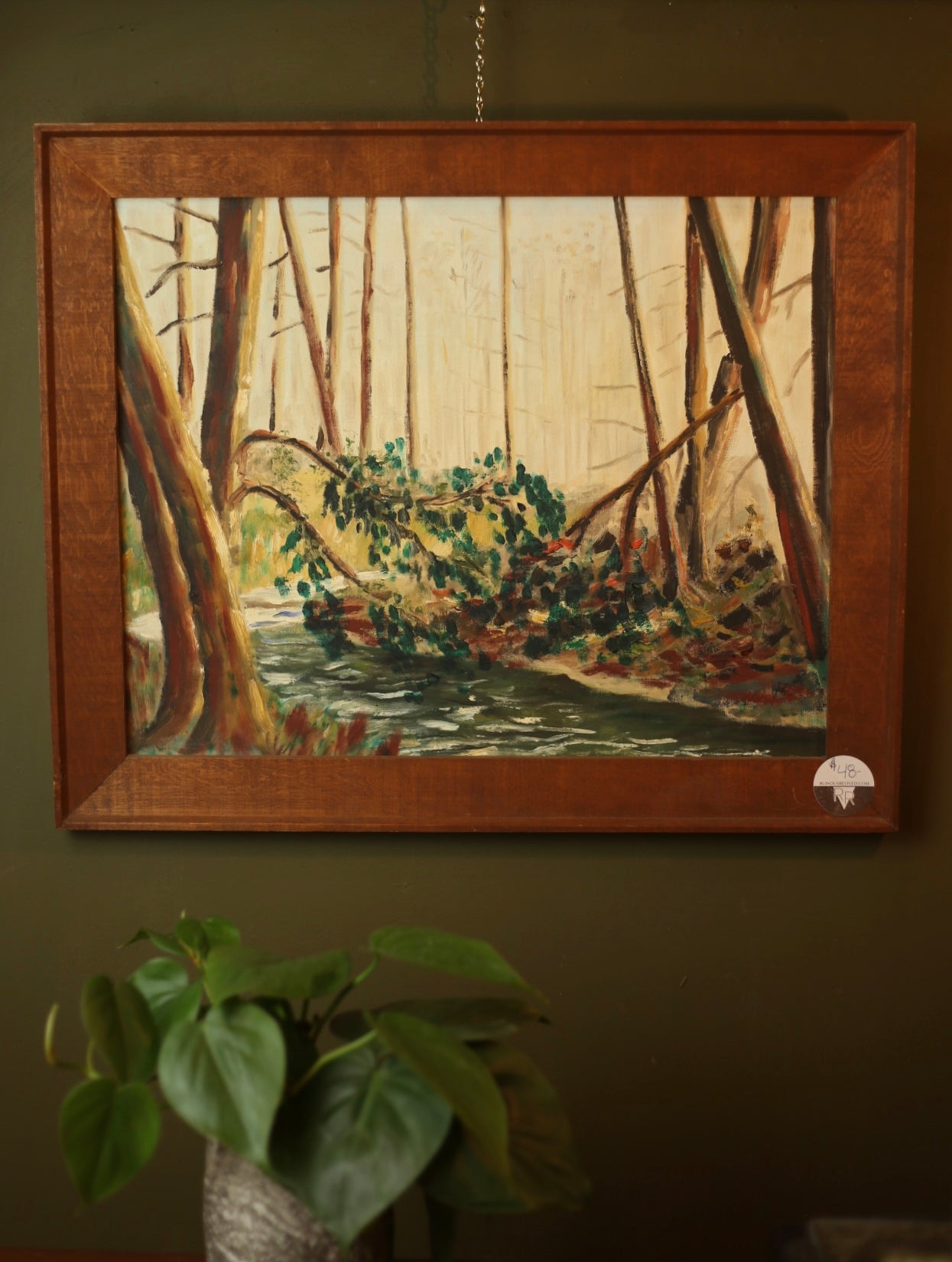 Creek Landscape Painting Framed