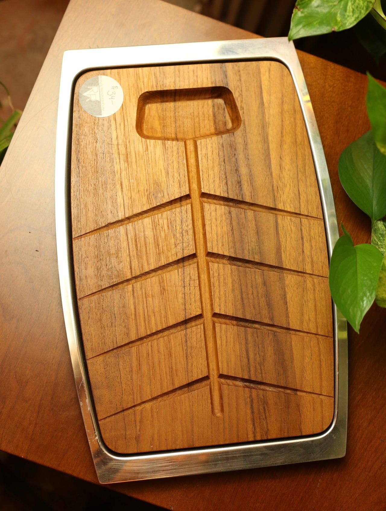 MCM Wood Serving Tray