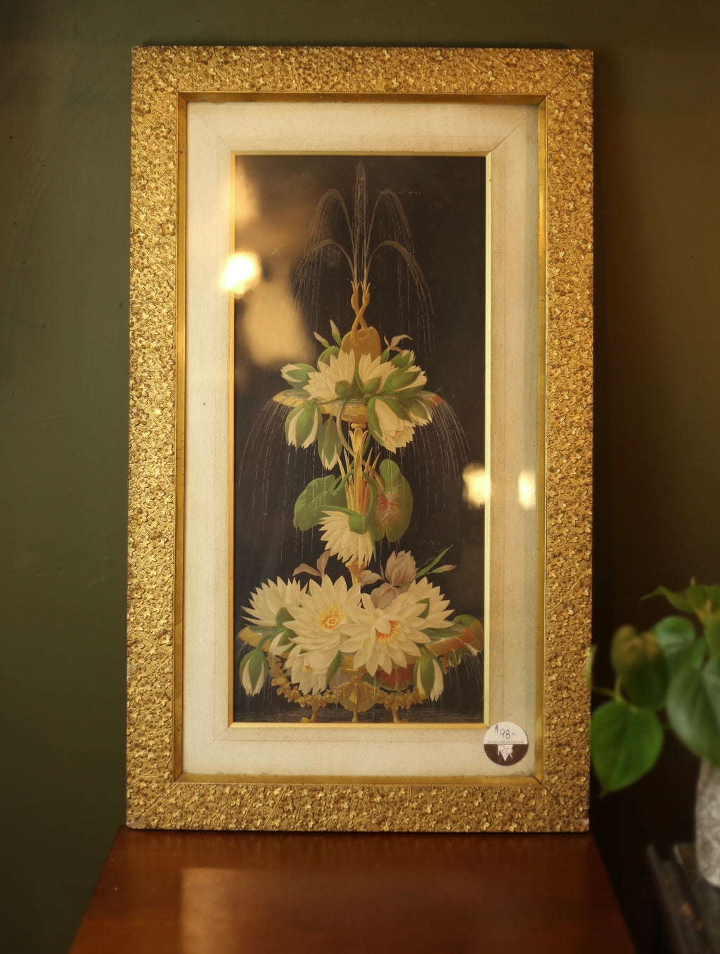 Vintage Waterlily Print Frames