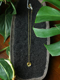 Opalescent Heart Gold Tone Necklace