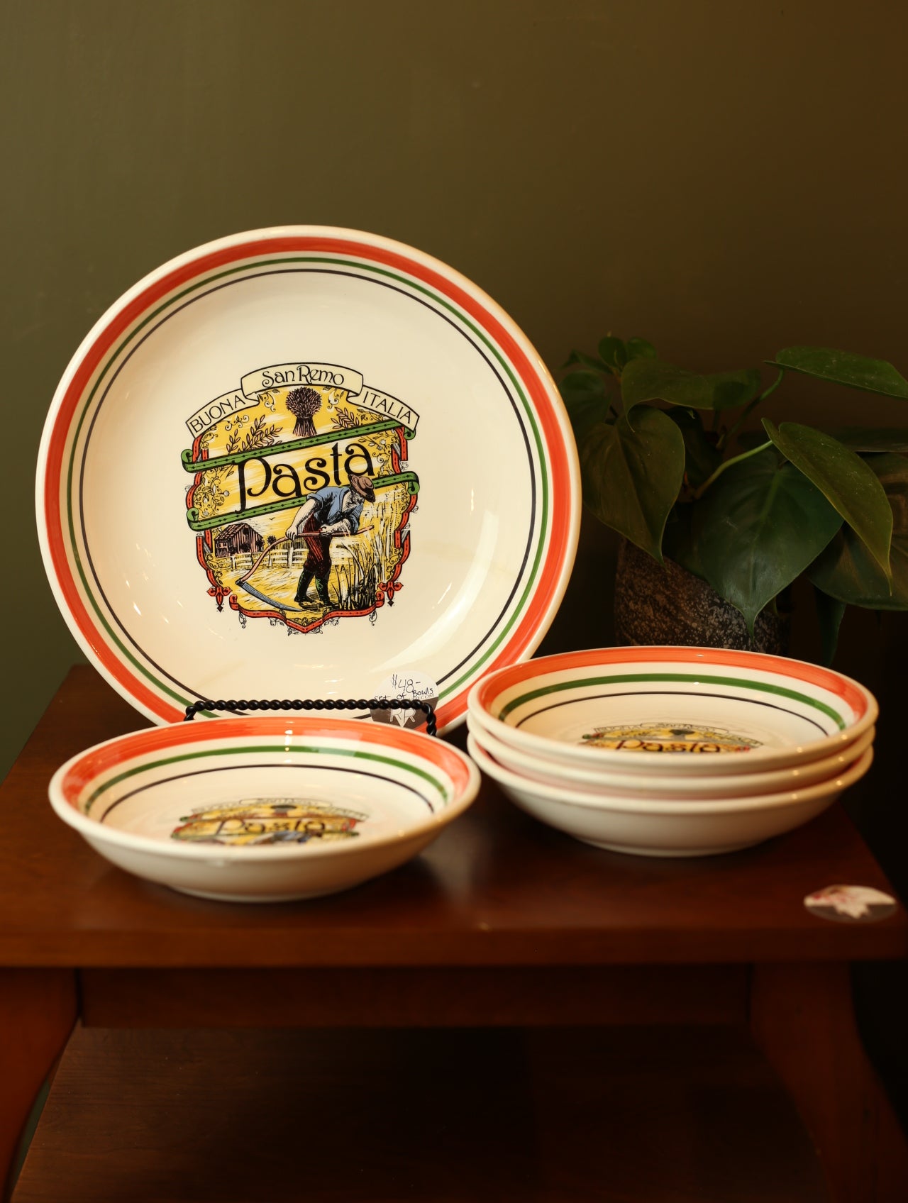 Vintage Himark Pasta Bowl Set