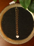 Pearlescent Heart Choker Necklace