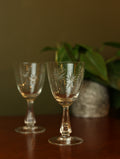 MCM Starbursts White Wine Crystal Glasses
