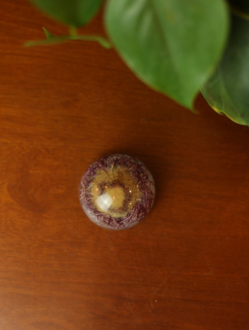 Yellow Petal Resin Incense Holder