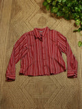 Red Striped Button Up