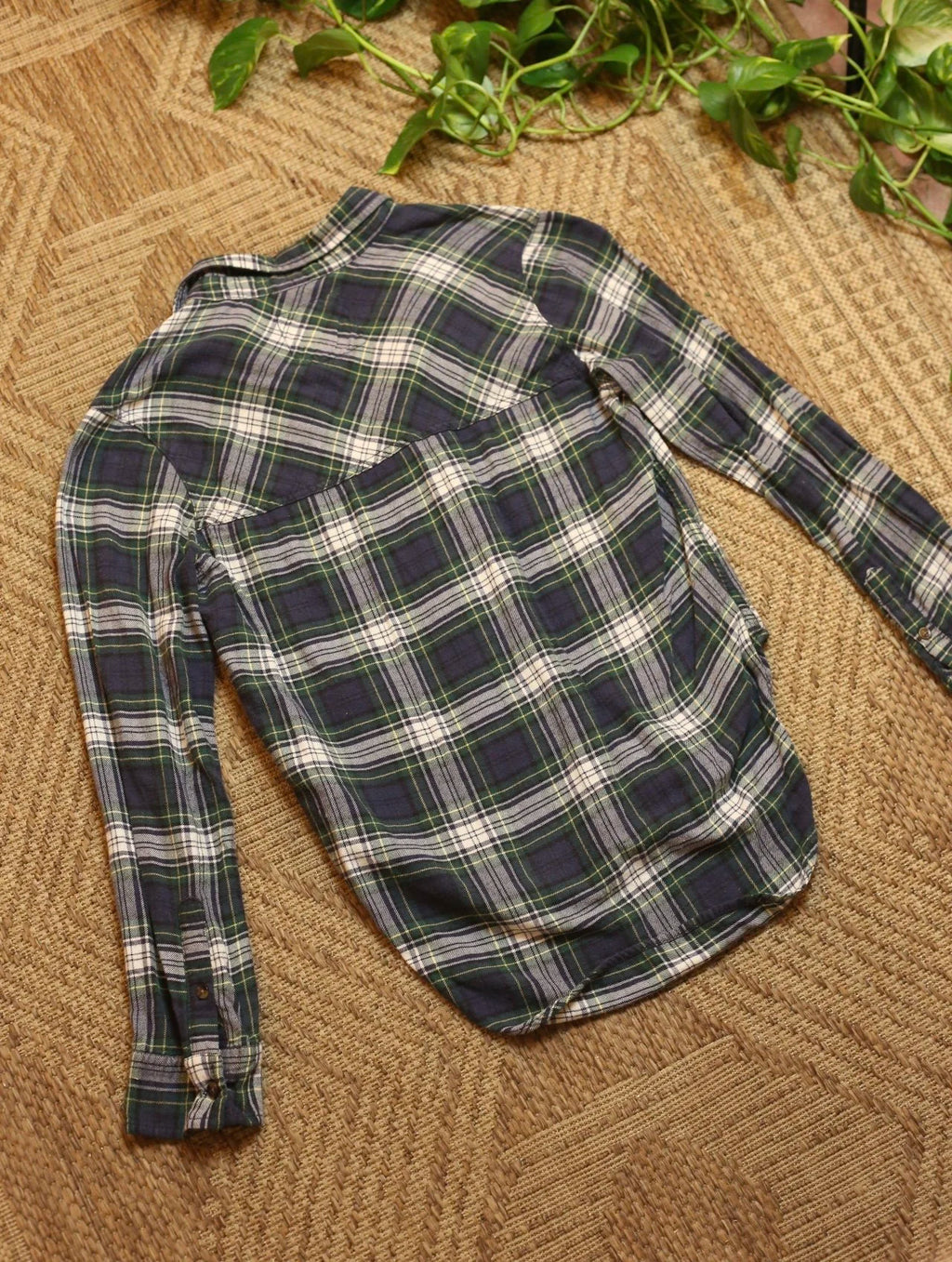Blue & Green Abercrombie Flannel
