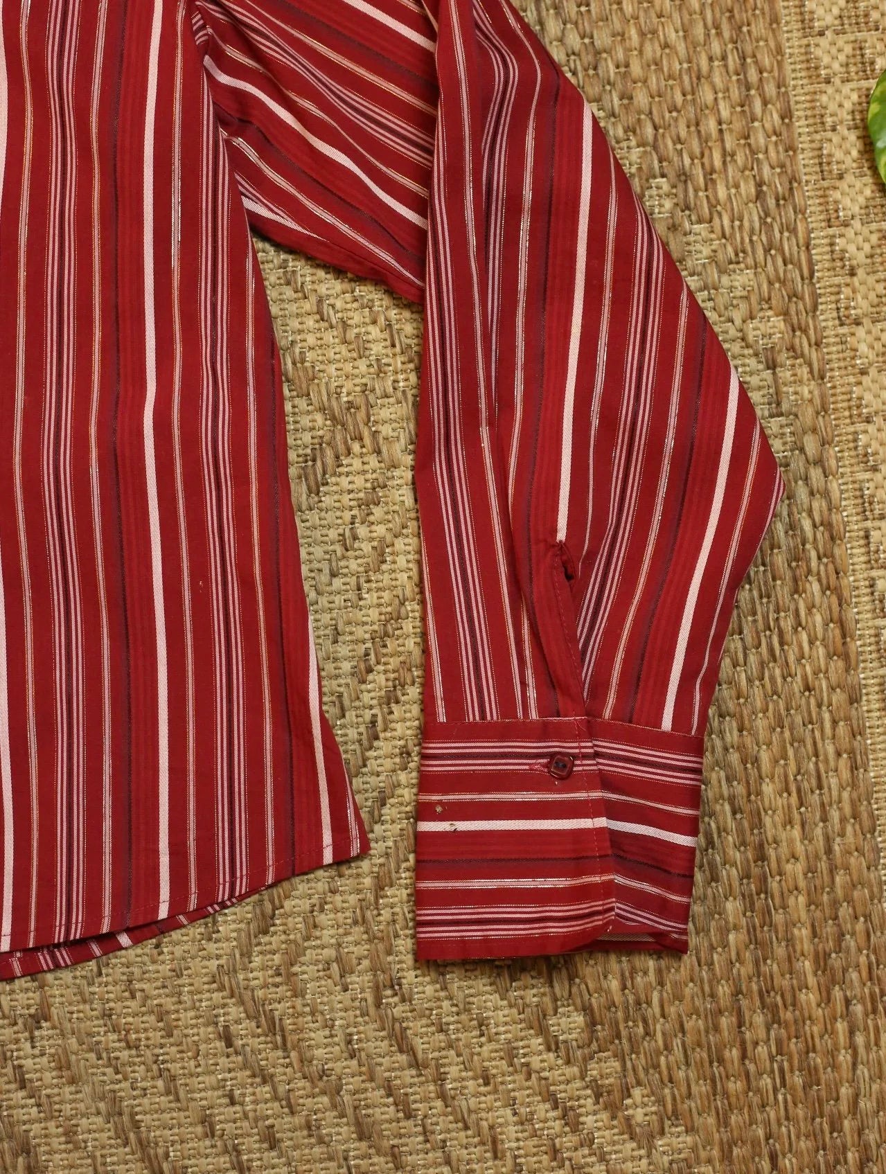 Red Striped Button Up