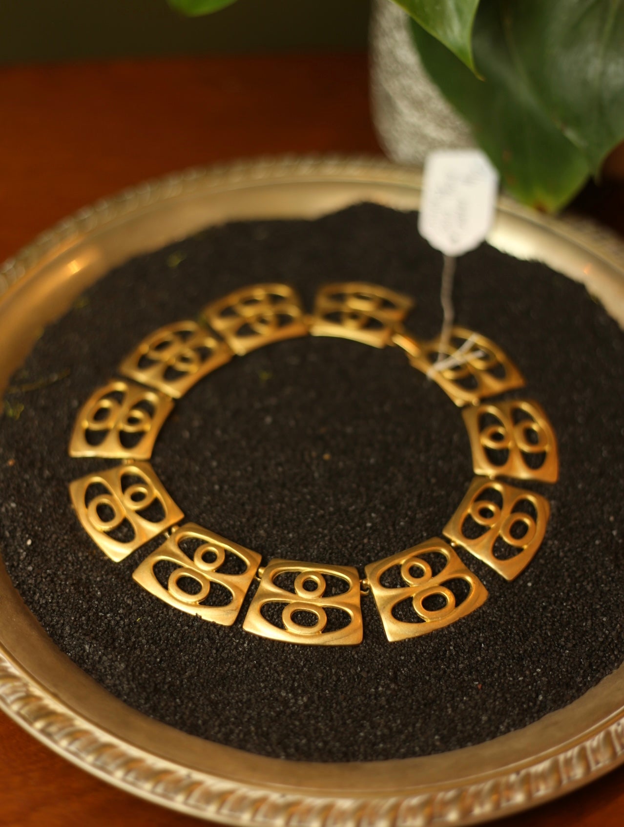 Gold Tone Statement Choker