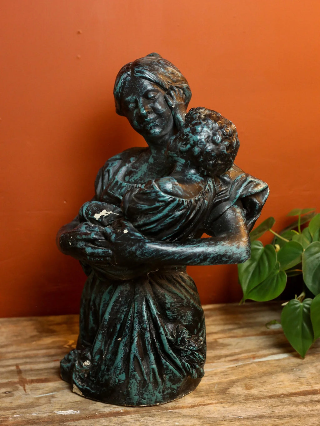 Mother and Child Garden Statue