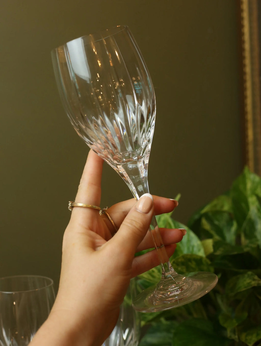 Rogaska Cut Crystal Wine Glass