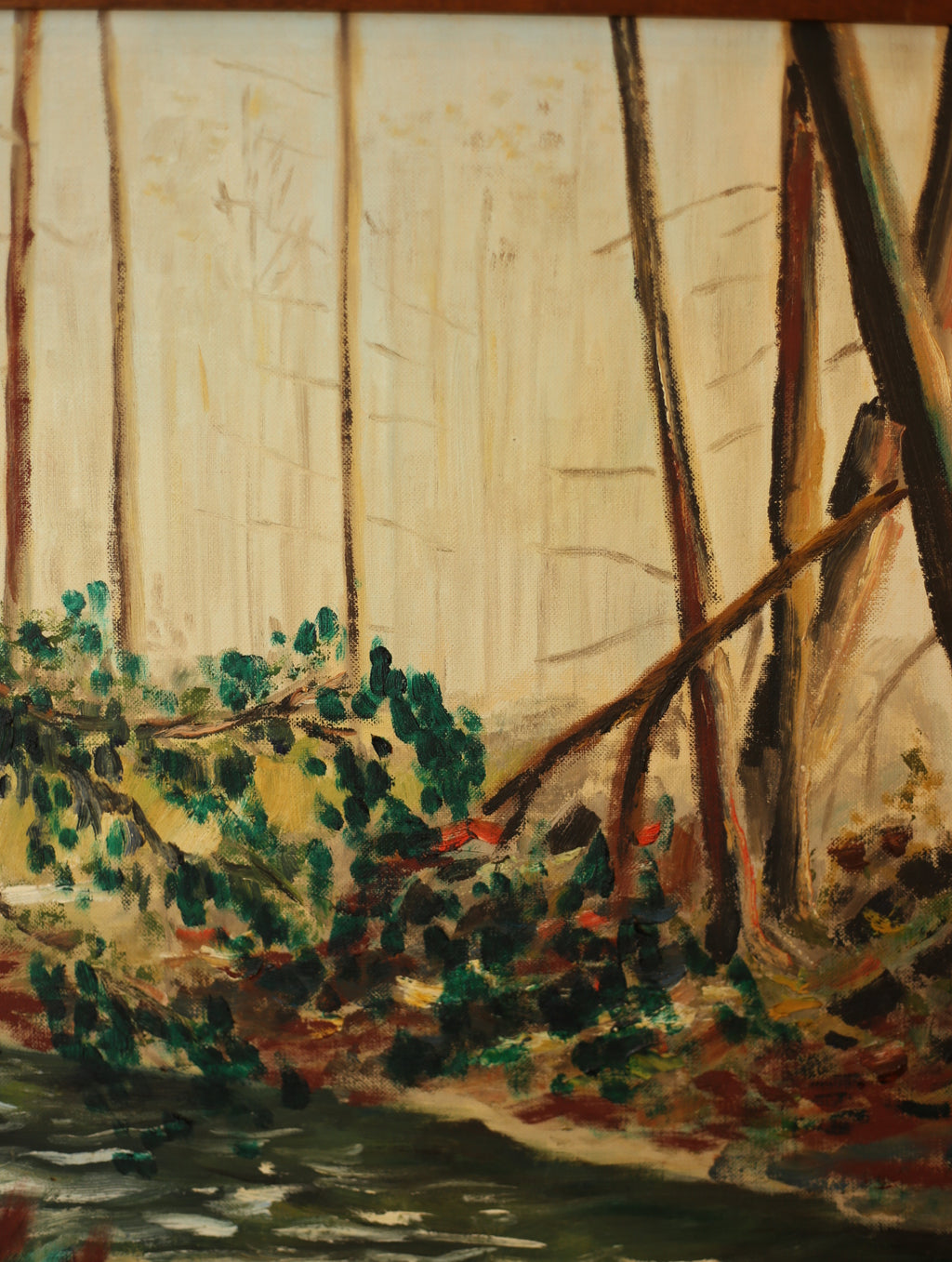 Creek Landscape Painting Framed