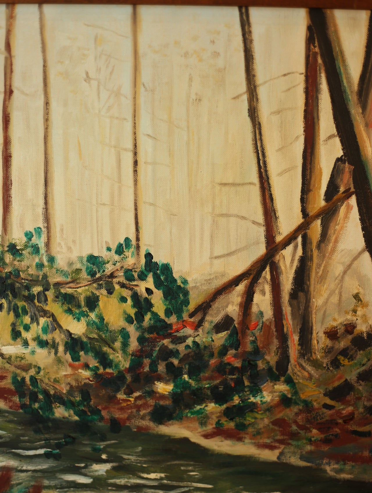 Creek Landscape Painting Framed
