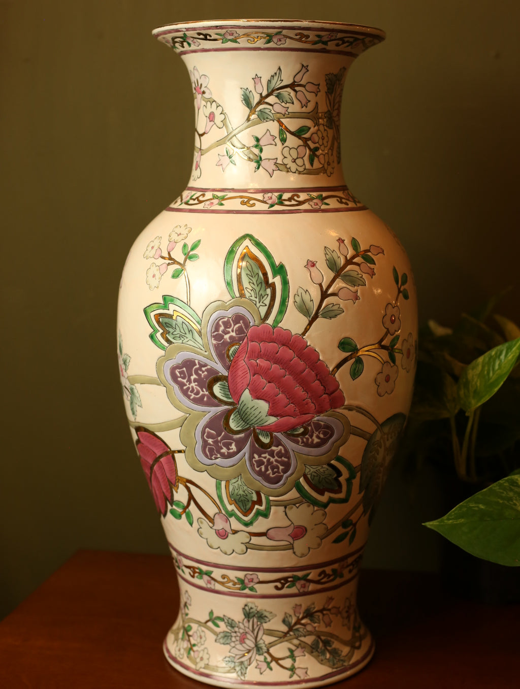 Extra Large Chinoiserie Vase