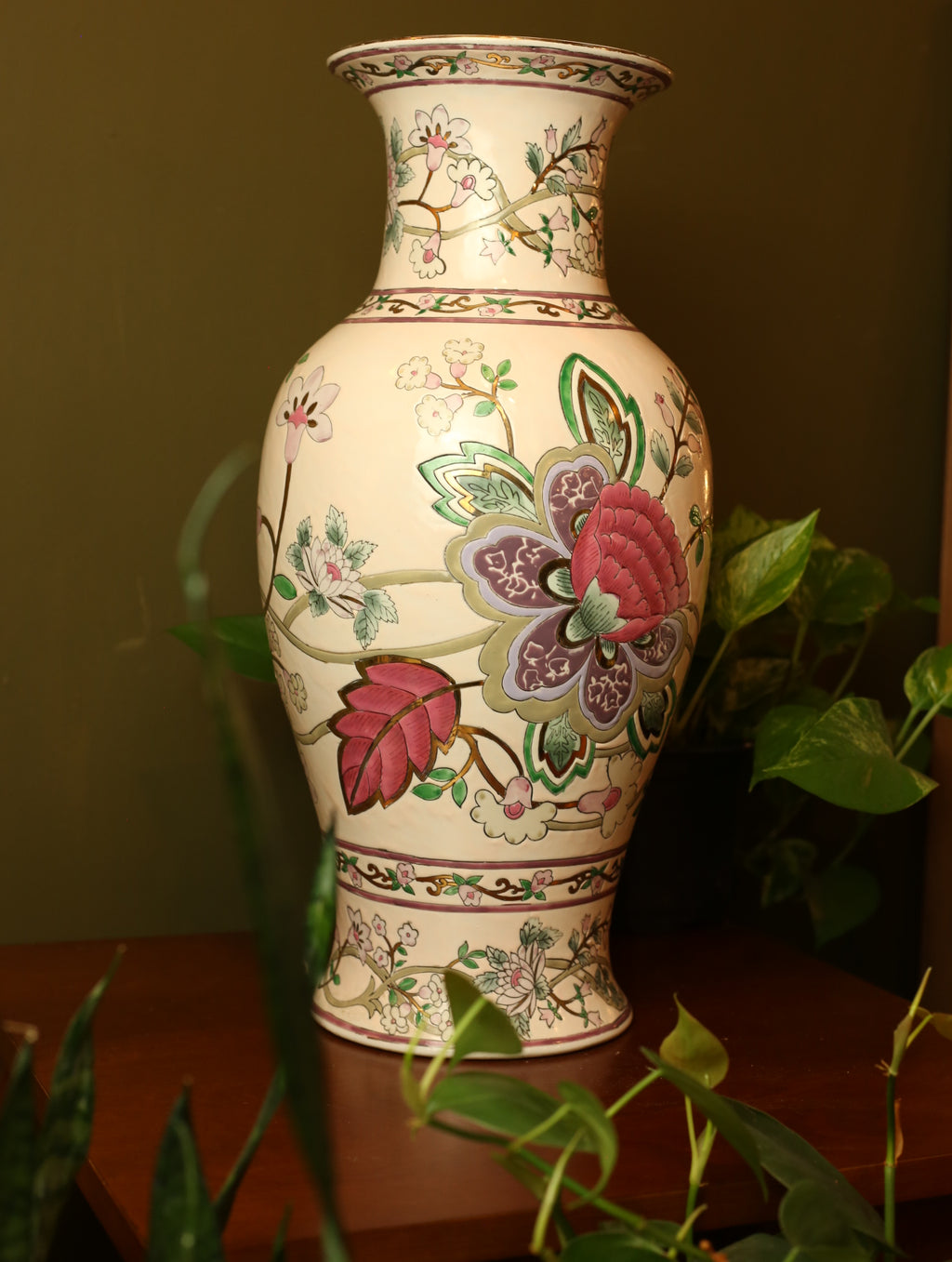 Extra Large Chinoiserie Vase