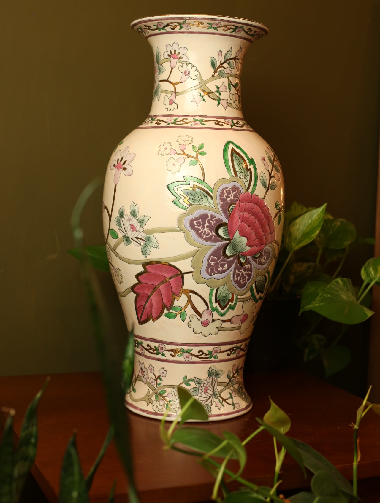 Extra Large Chinoiserie Vase