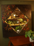 Large Hand Painted Floral Mirror