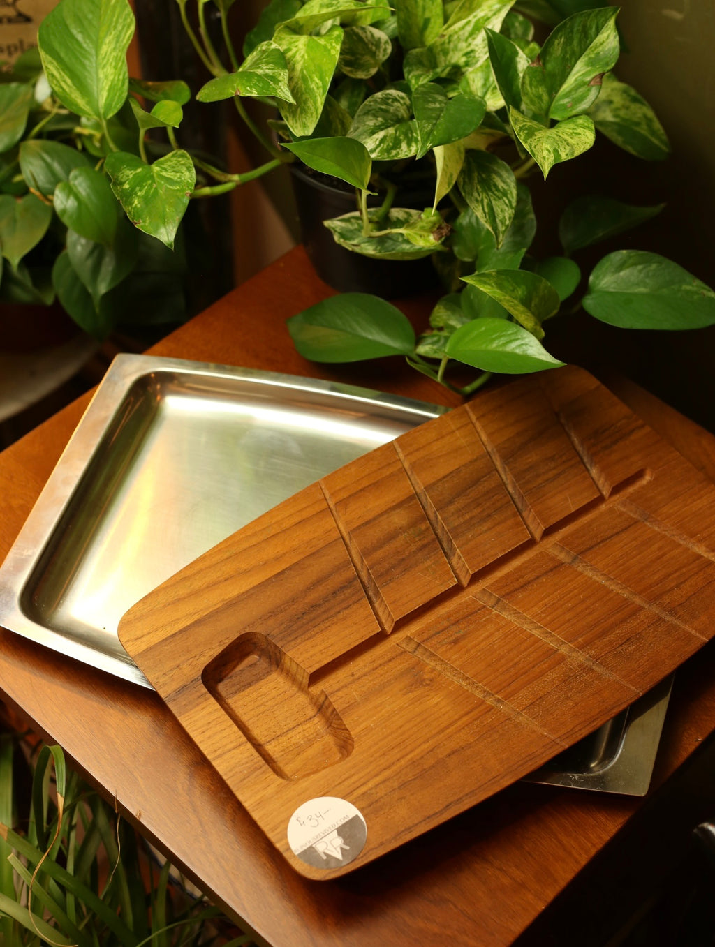 MCM Wood Serving Tray