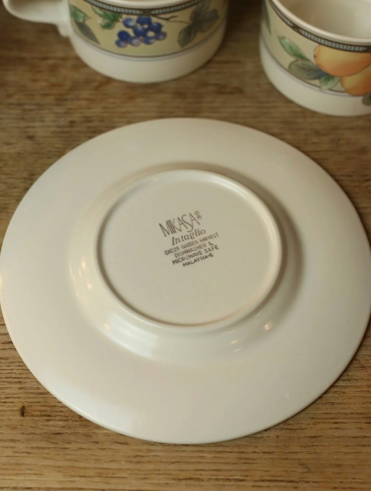 Garden Harvest Tea Cups & Plates