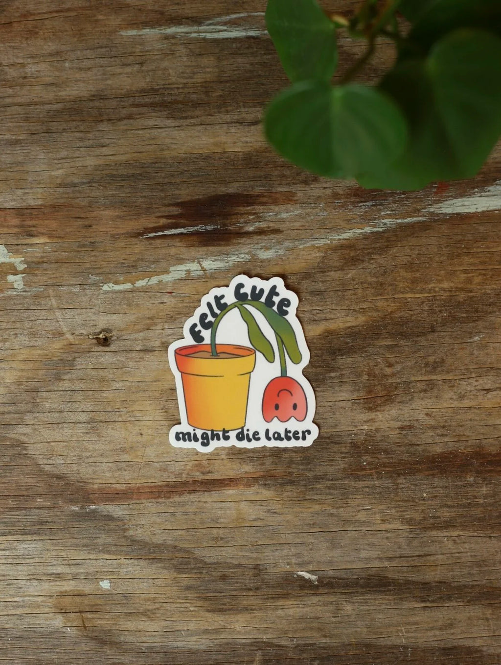 Felt Cute Might Die Later Sticker