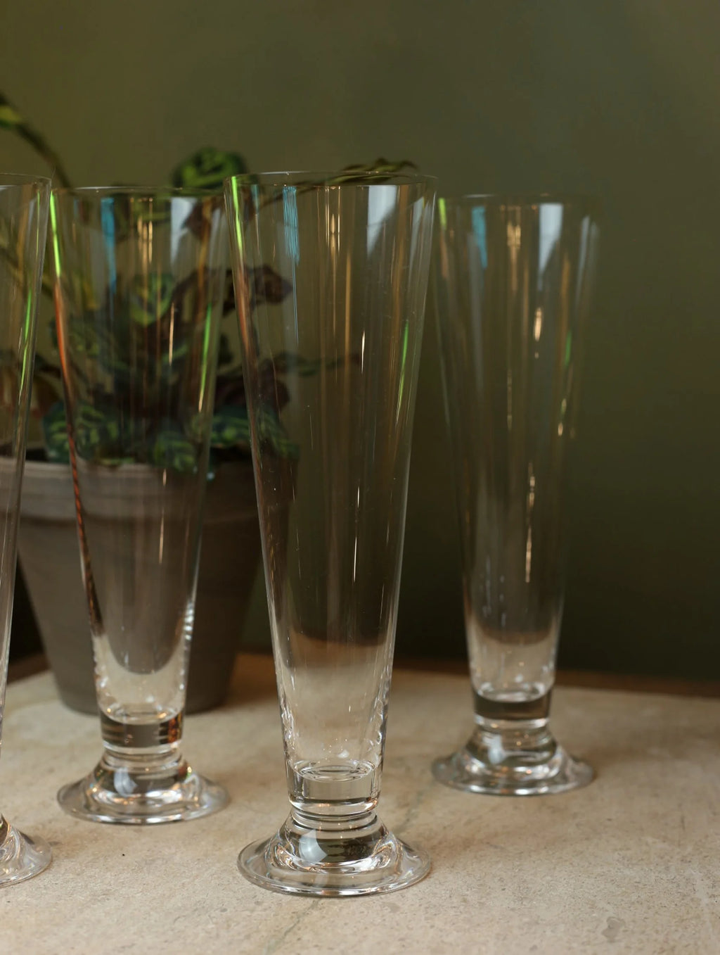 Tall Pilsner Crystal Glass