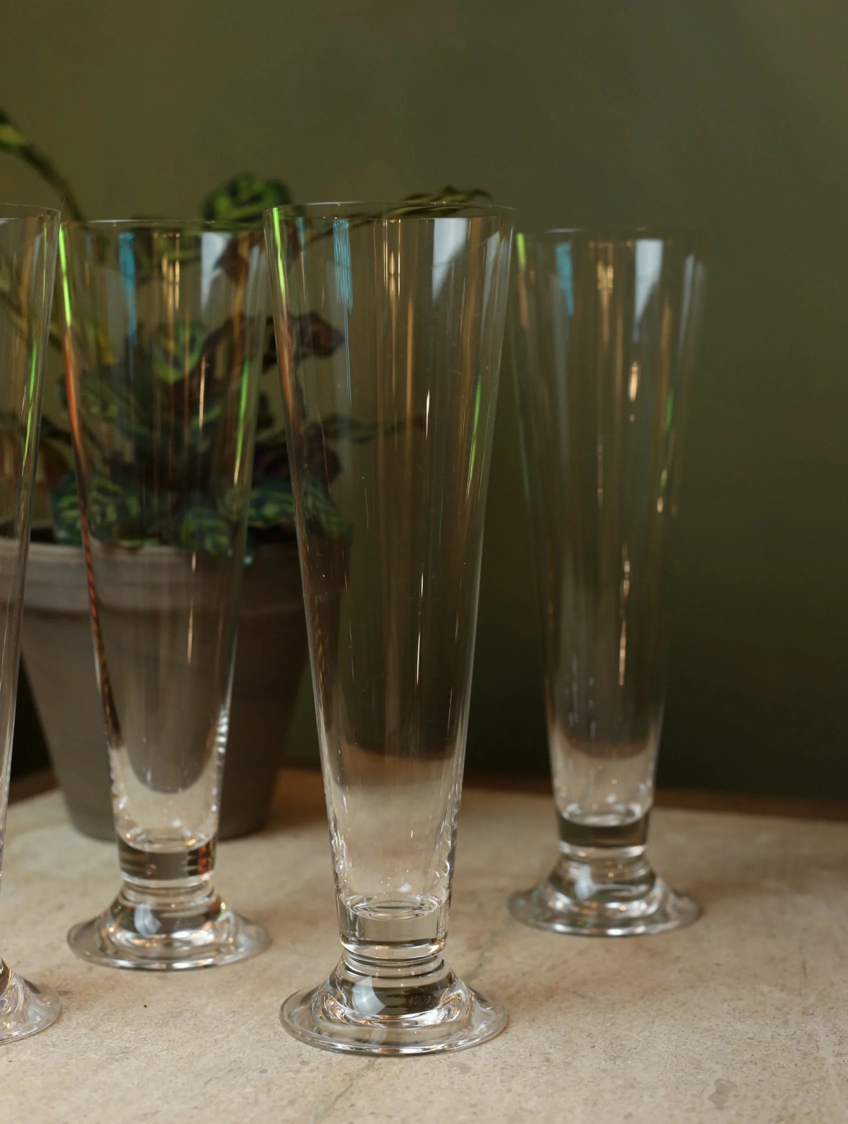 Tall Pilsner Crystal Glass
