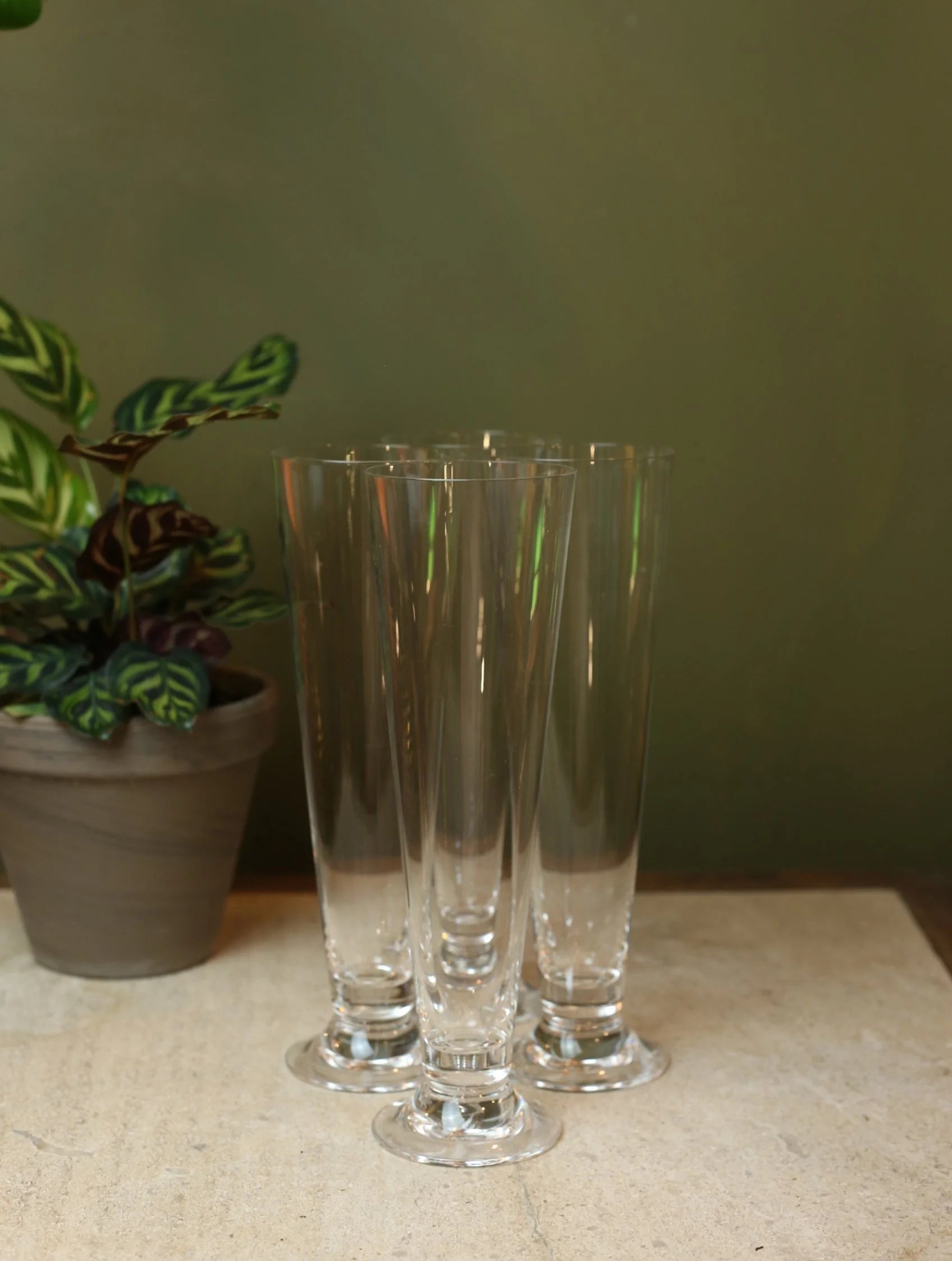 Tall Pilsner Crystal Glass
