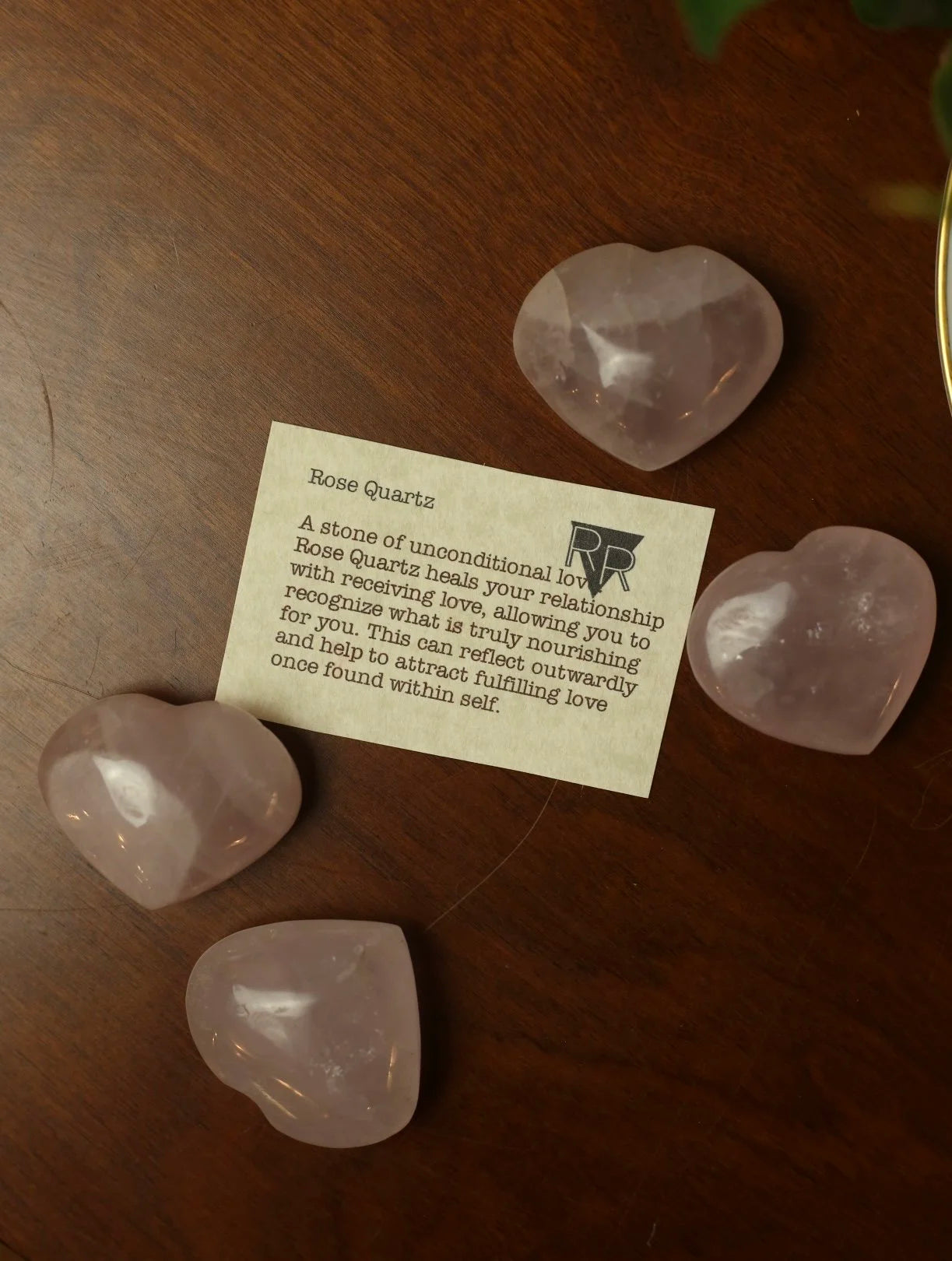 Rose Quartz Heart Stone