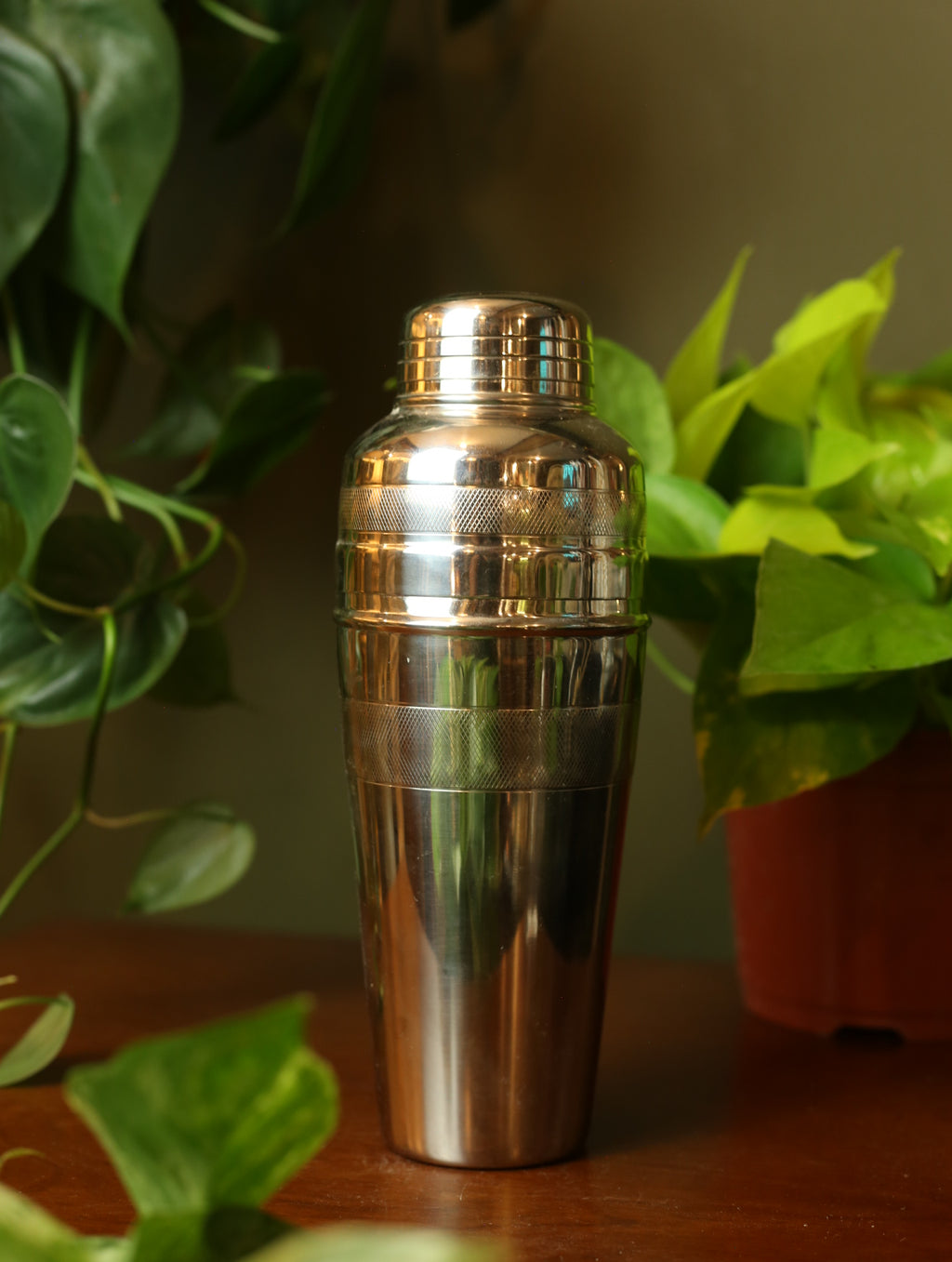 Silver Tone Cocktail Shaker