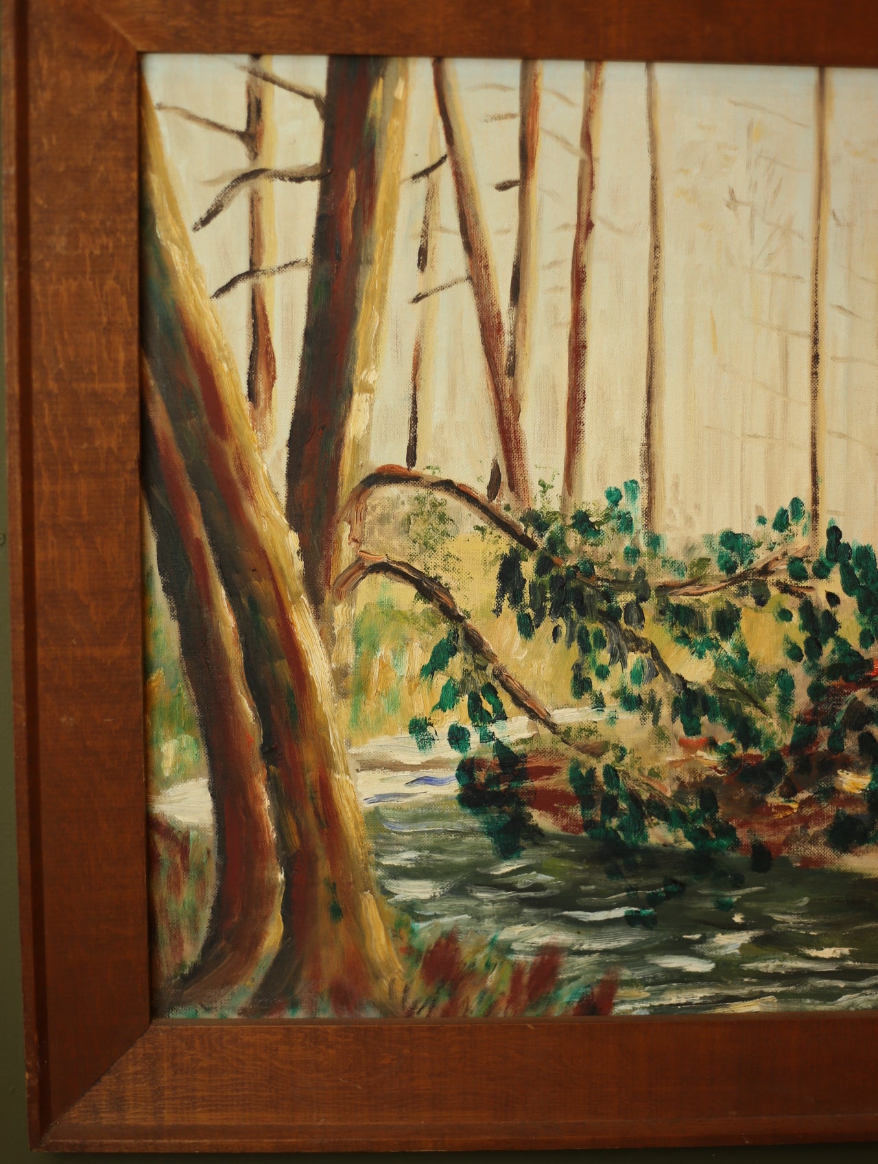 Creek Landscape Painting Framed