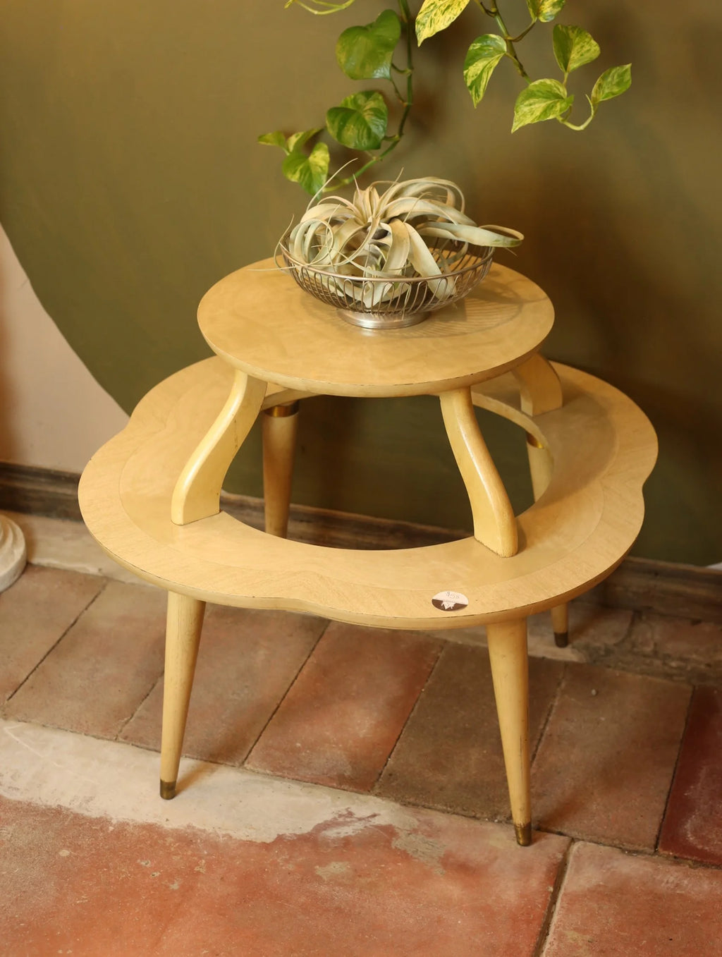 Two Tiered Mid Century Table