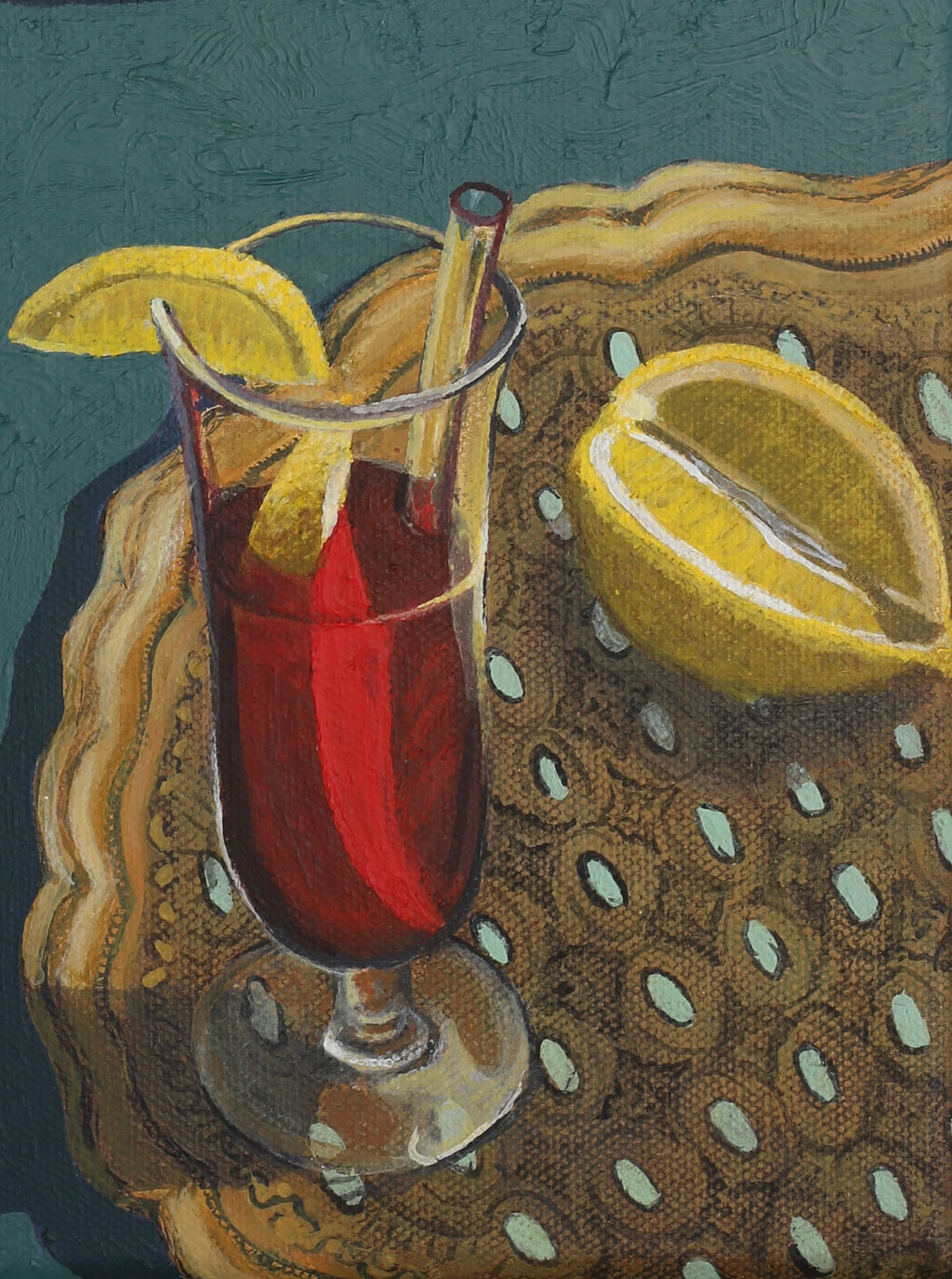 PREORDER Still Life of Aperol Spritz & Fruit Print