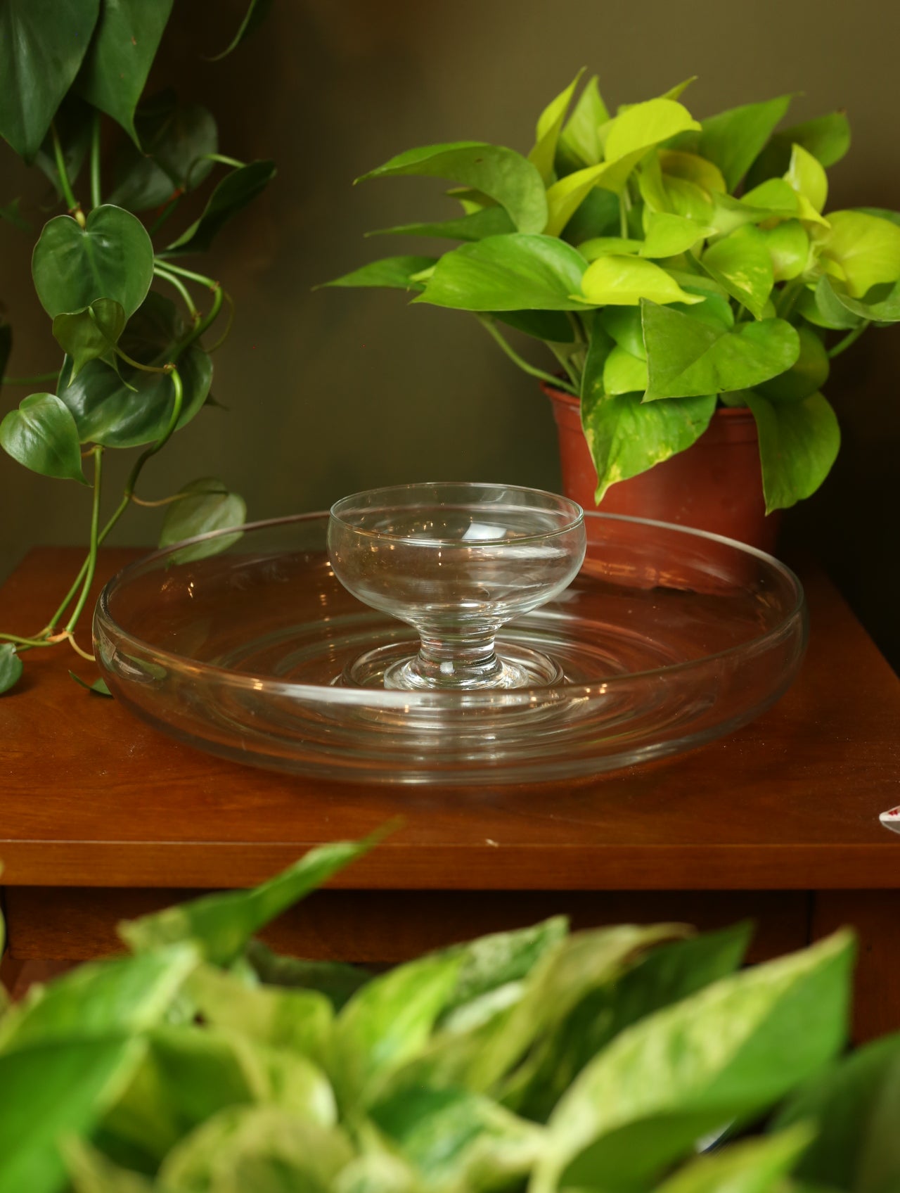 Glass chip and dip set