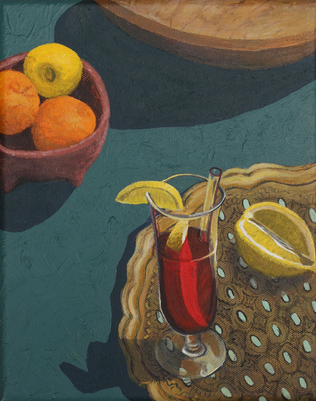 PREORDER Still Life of Aperol Spritz & Fruit Print