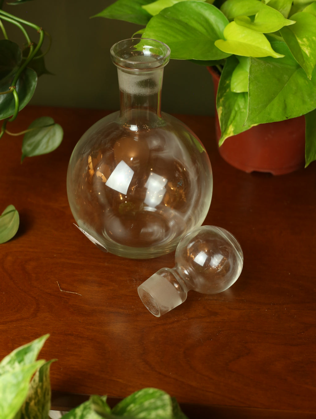 Glass Bubble Modernist Decanter
