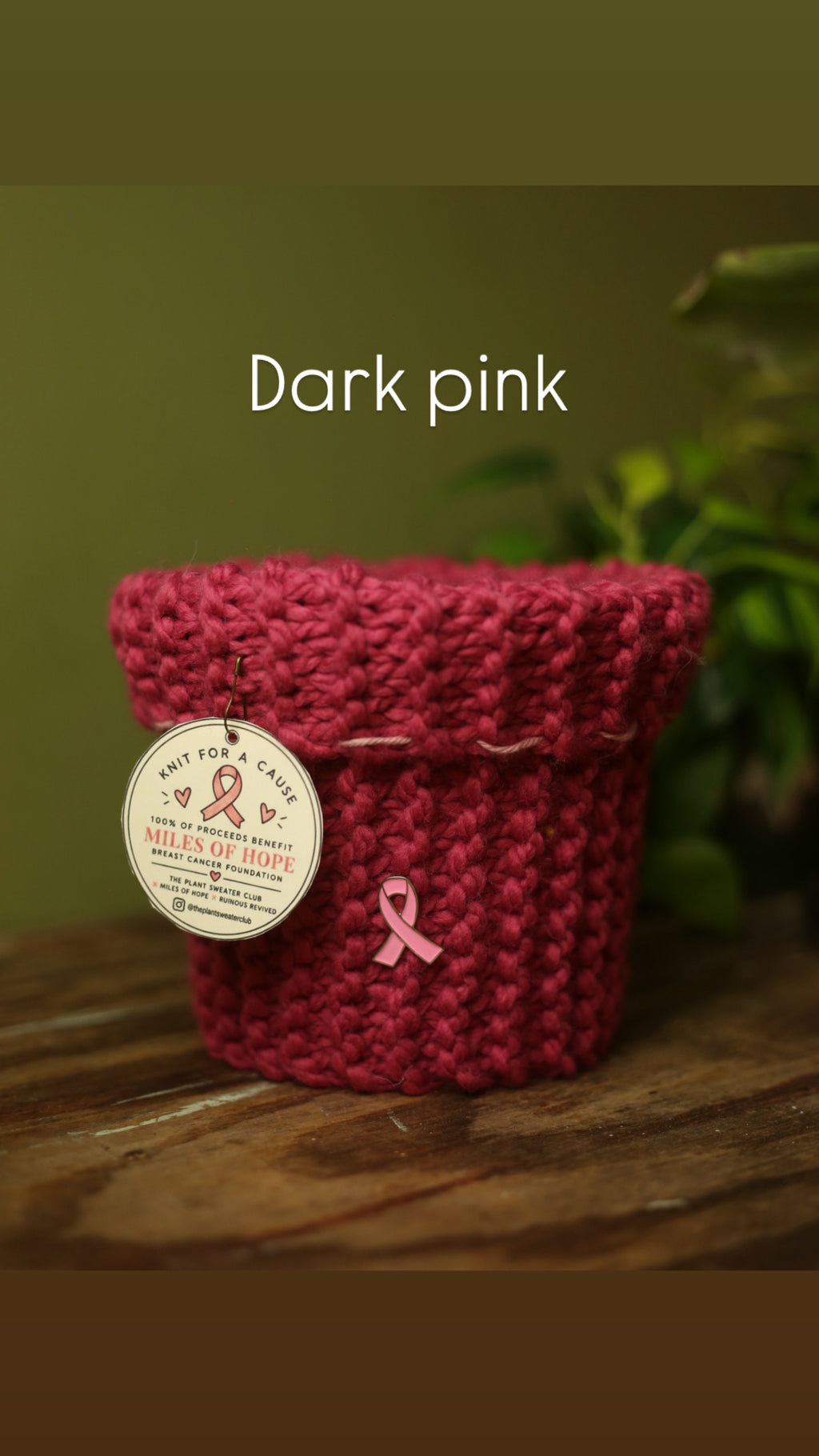 'Knit For A Cause' Plant Sweaters 6 Inch